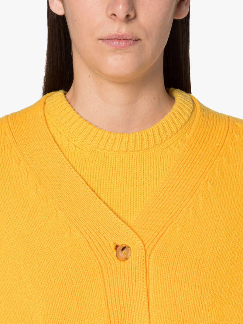 KELLE YELLOW WOOL CARDIGAN 5