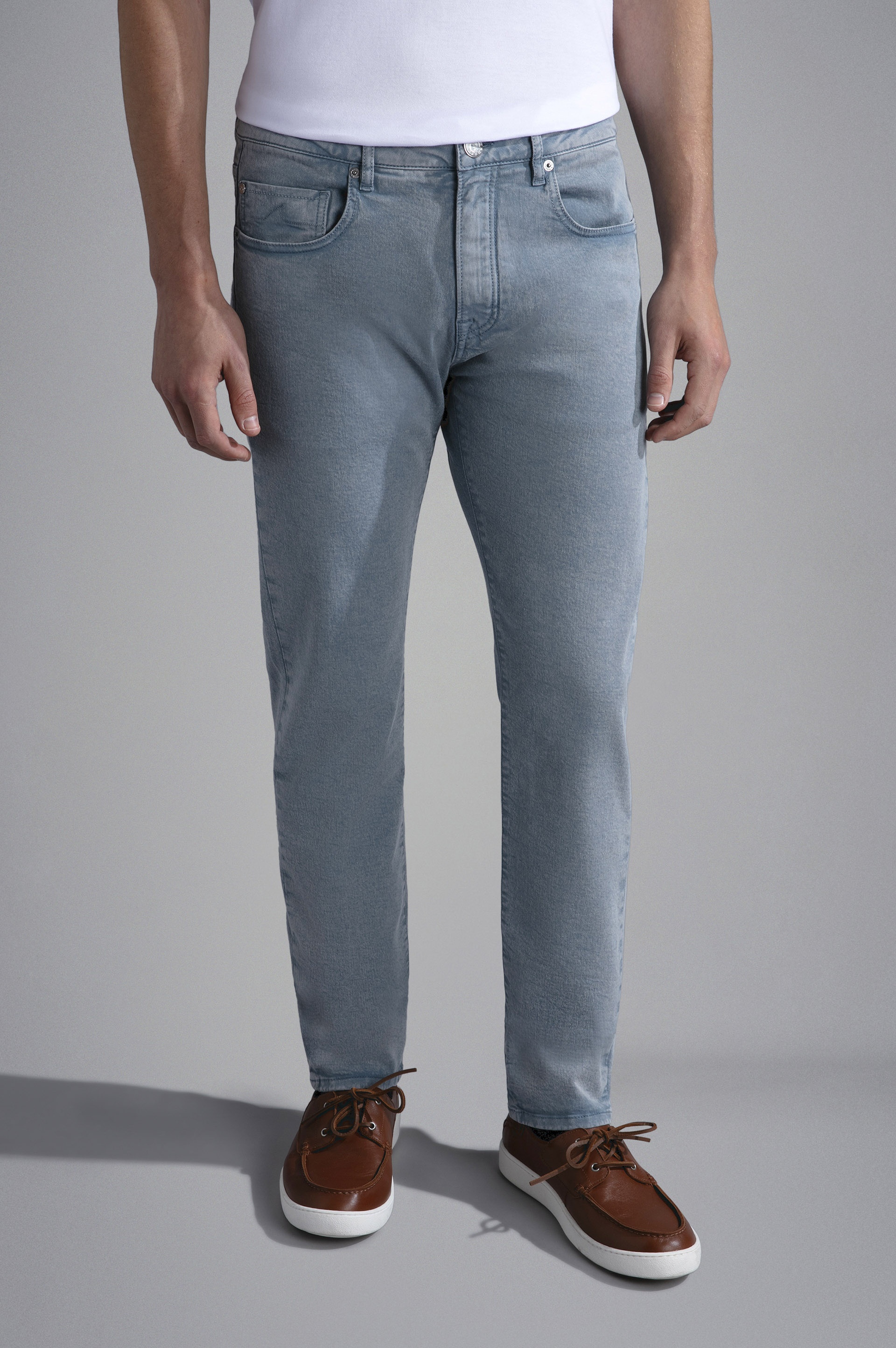 STRETCH COTTON 5 POCKETS TROUSERS - 6