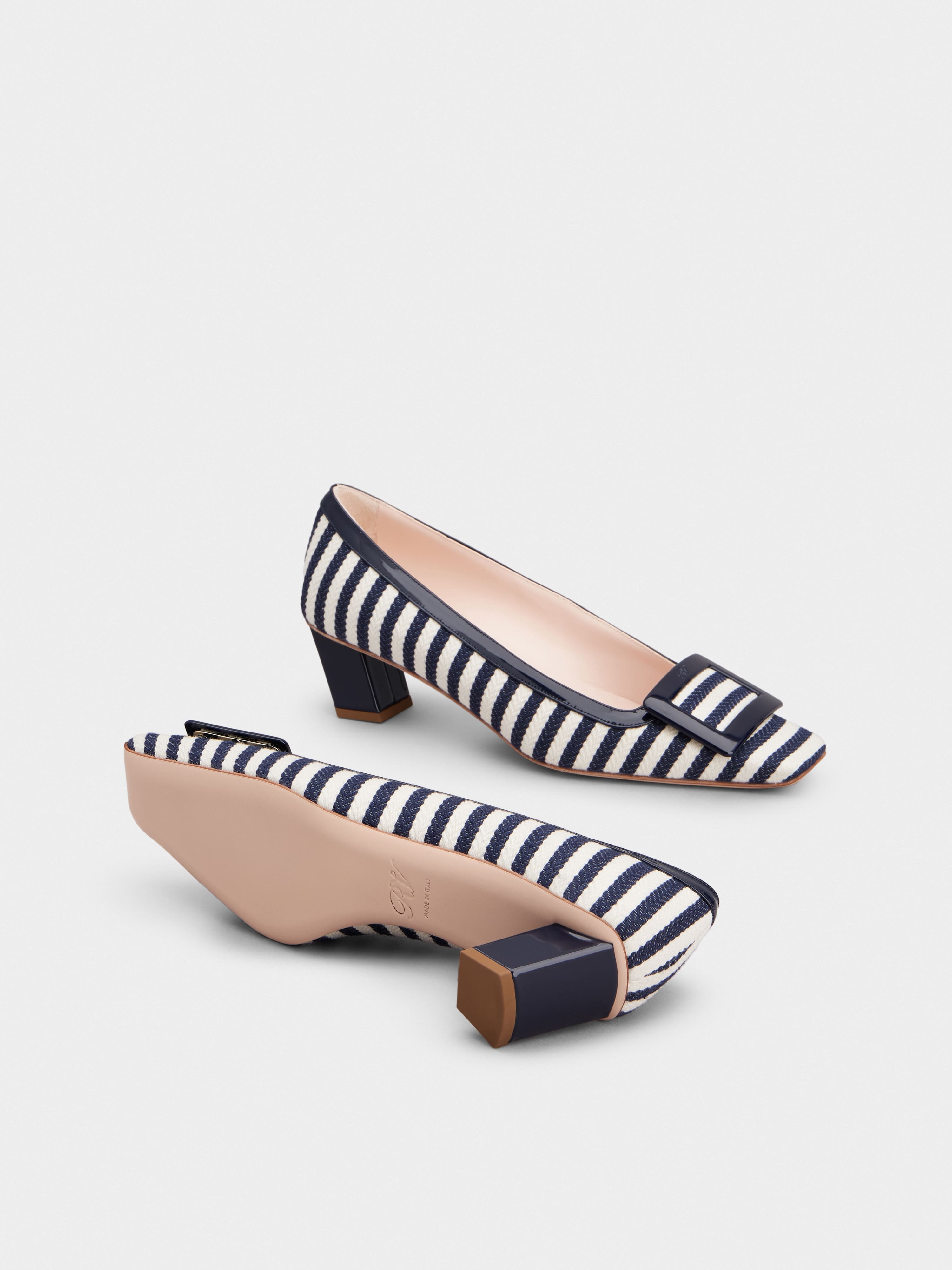 Belle Vivier Pumps in canvas - 6