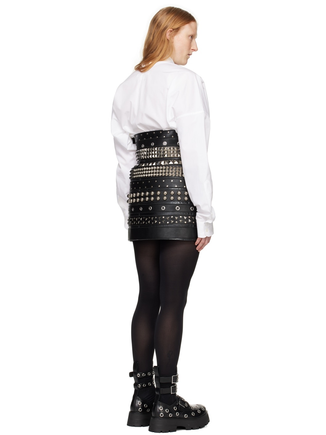 Junya Watanabe Layered Belt Skirt | hlorenzo | REVERSIBLE