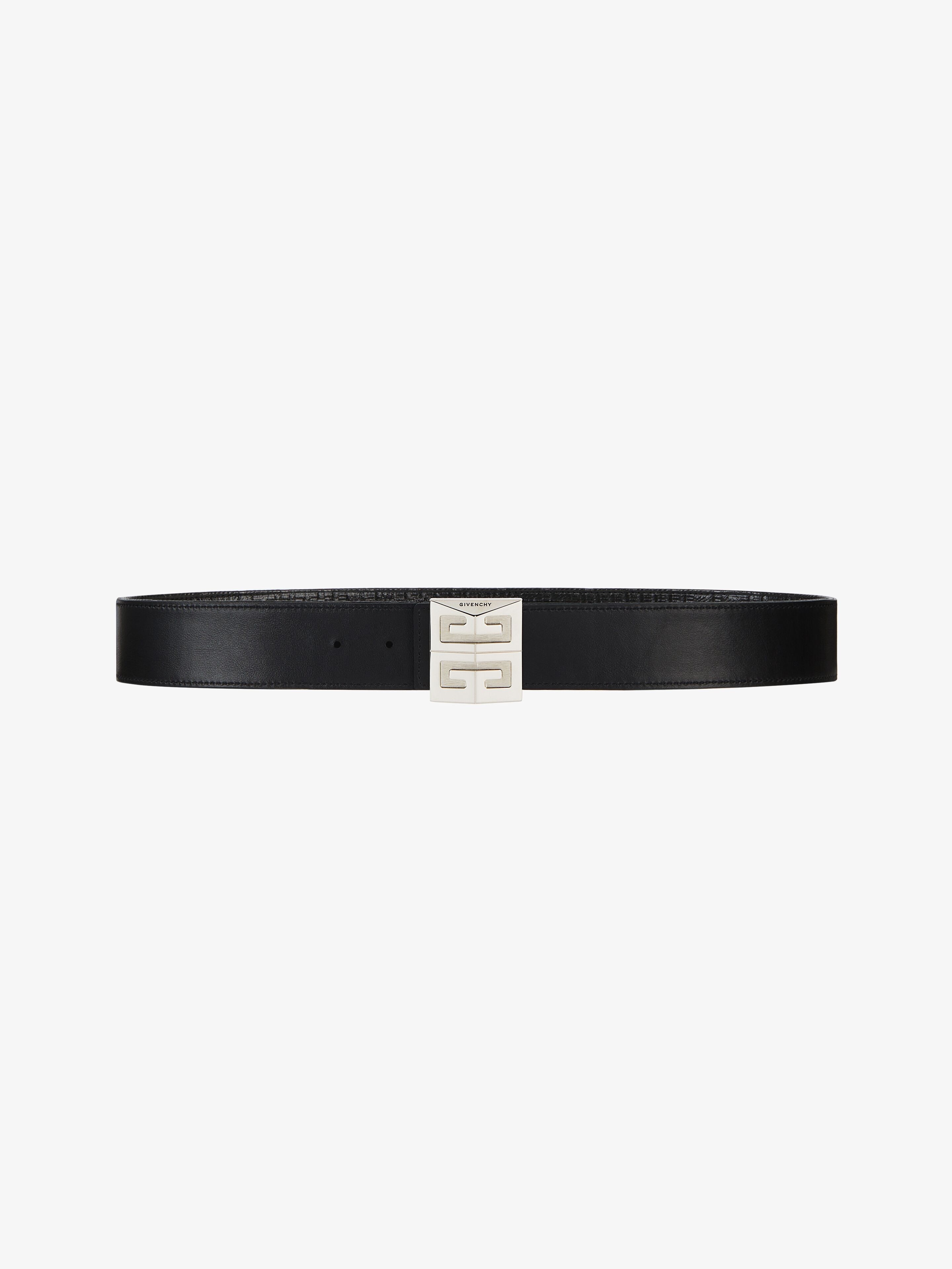 4G REVERSIBLE BELT IN LEATHER AND 4G COATED CANVAS - 2