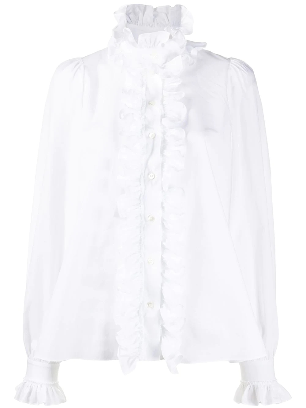 ruffle-detail blouse - 1