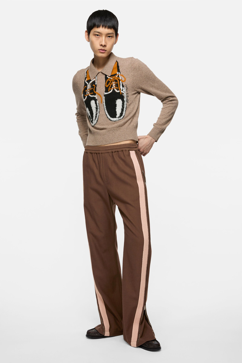 Acne Studios Tailored wool trousers - Chocolate brown outlook