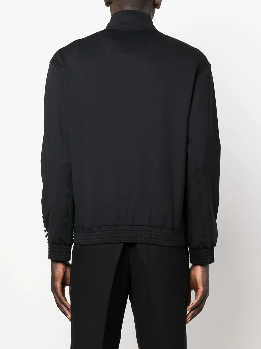 Greca-print zip-up track jacket - 4