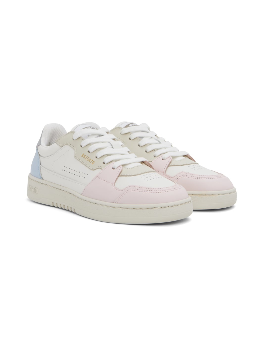 White & Pink Dice Lo Sneakers - 4