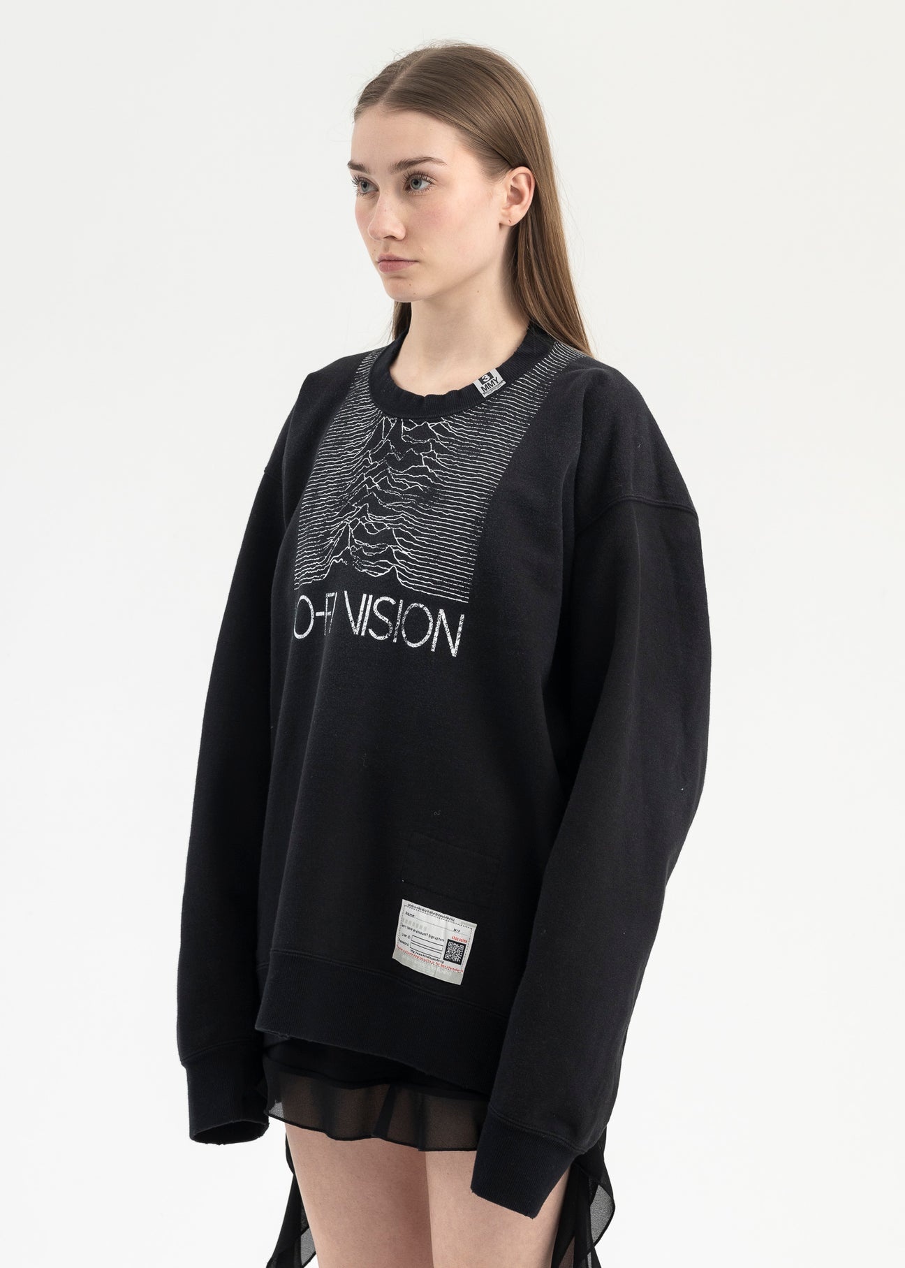 BLACK SHIFT BACK PULLOVER - 3