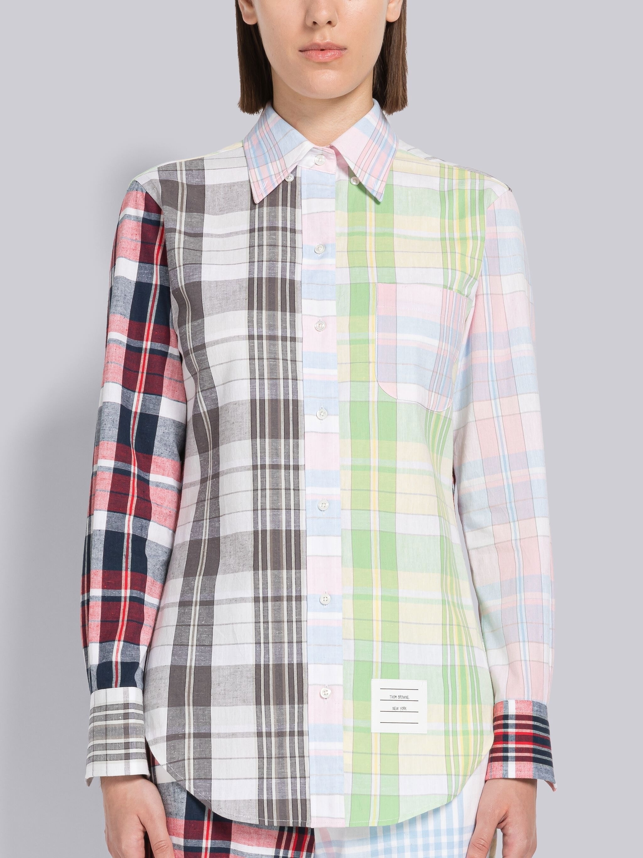 Fun-Mix Madras Point Collar Shirt - 3