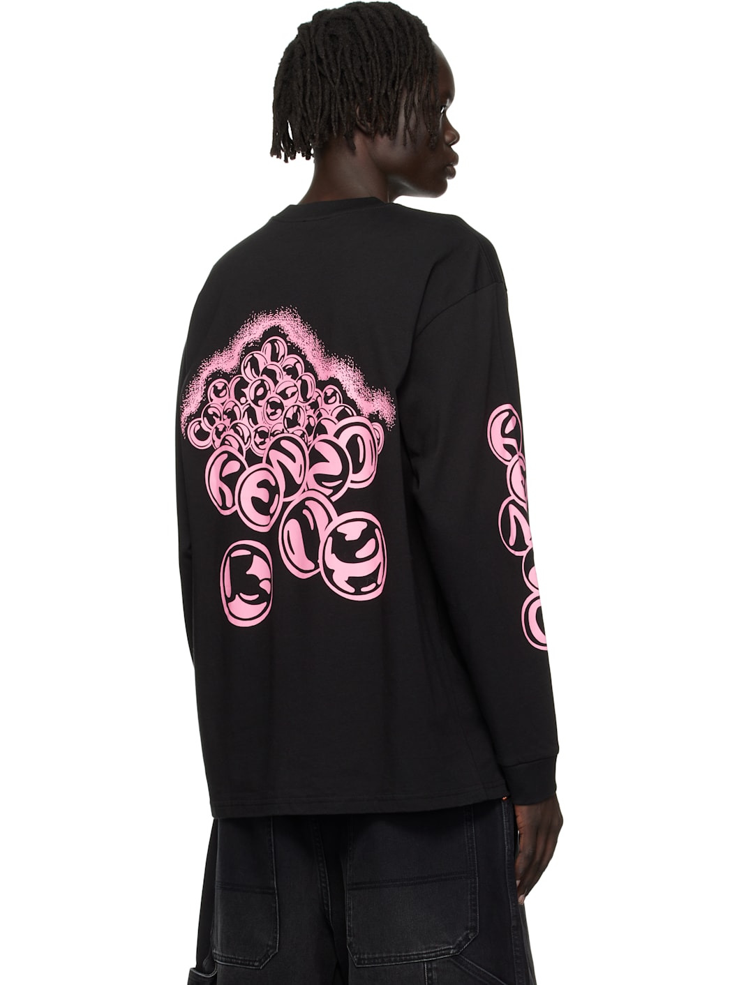 Black Kenzo Paris 'KENZO Pachinko' Relax Long Sleeve T-shirt - 3