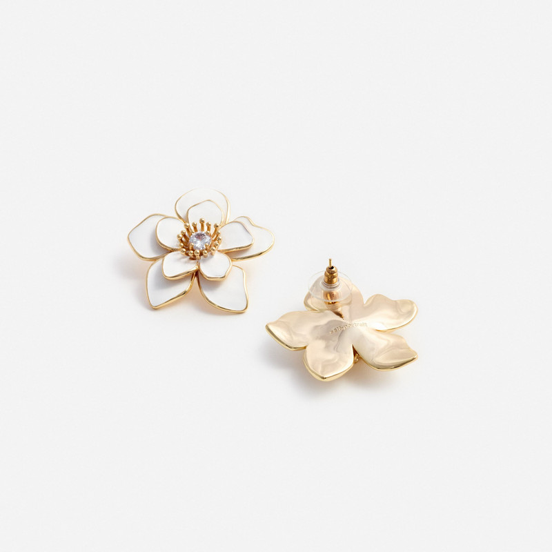 self-portrait Enamel Flower Earrings outlook