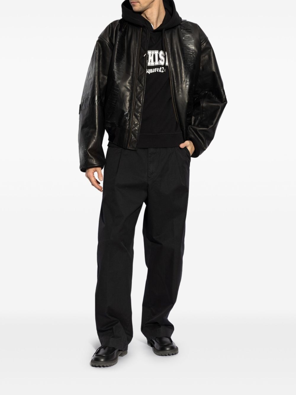 logo-print hoodie - 2