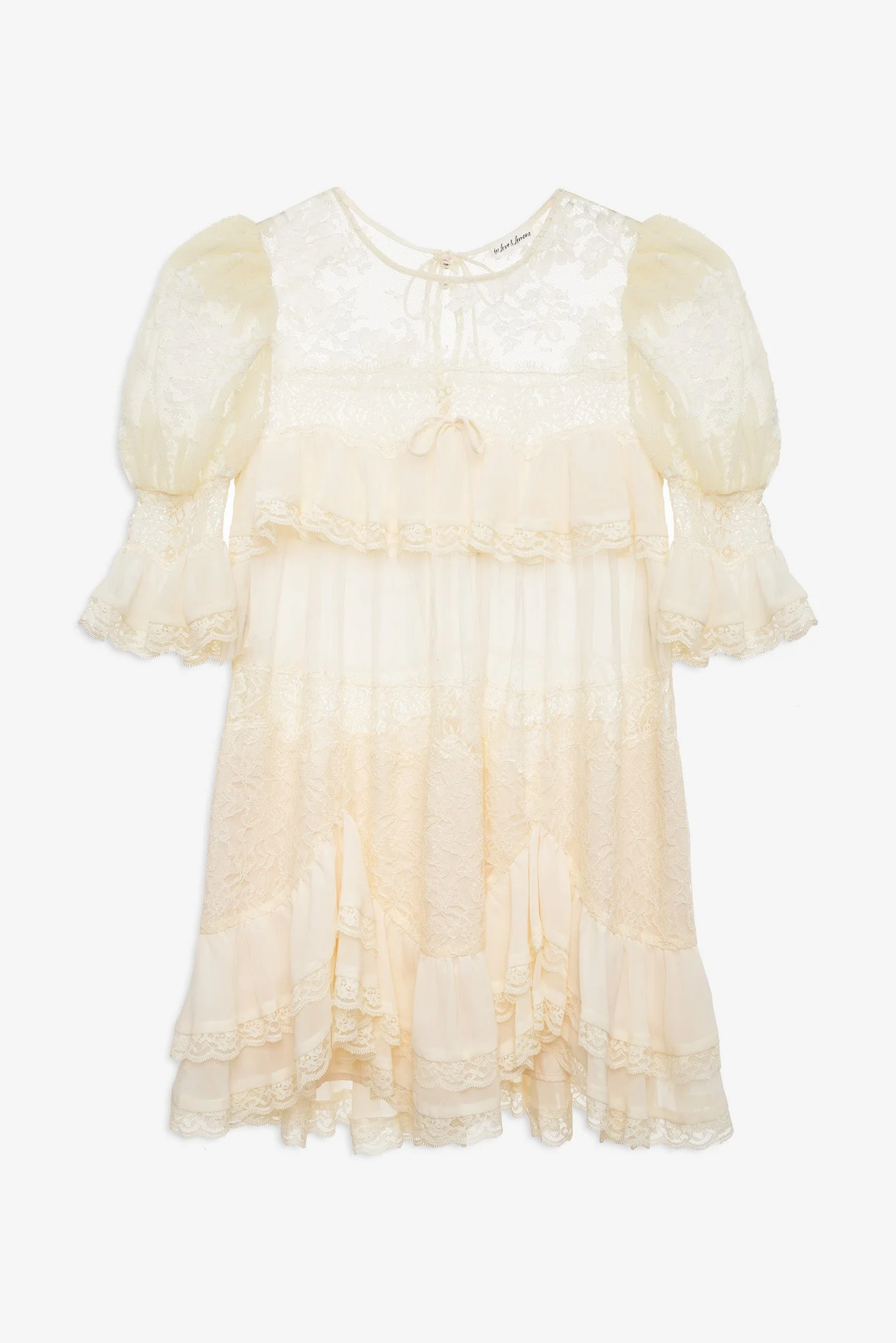 Elara Ruffle Mini Dress - 1