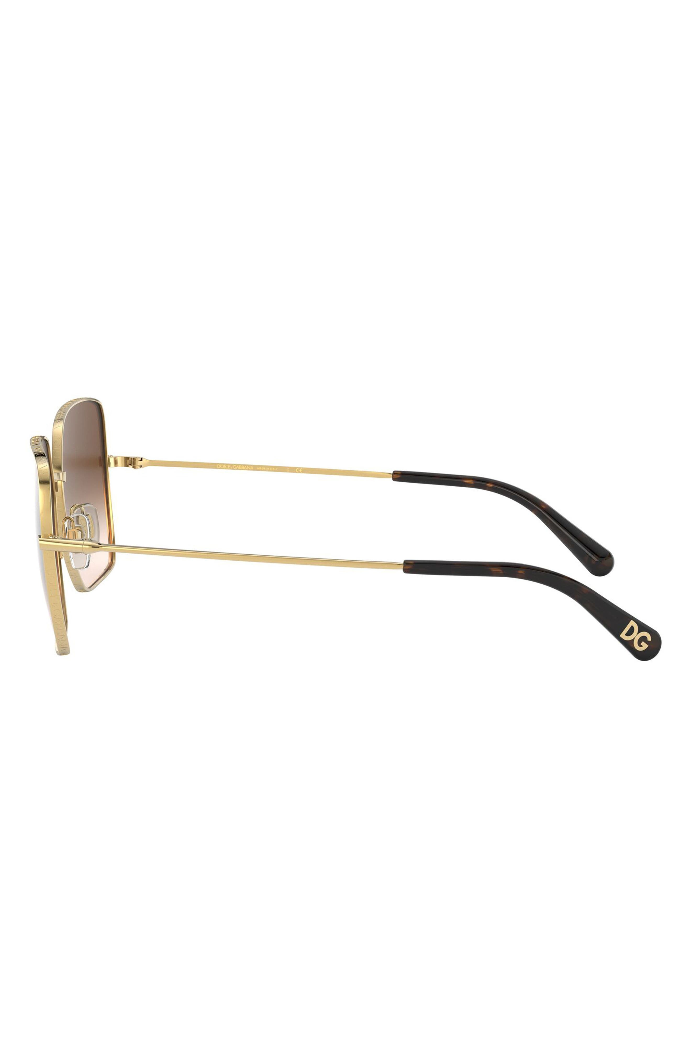 57mm Gradient Square Sunglasses - 2