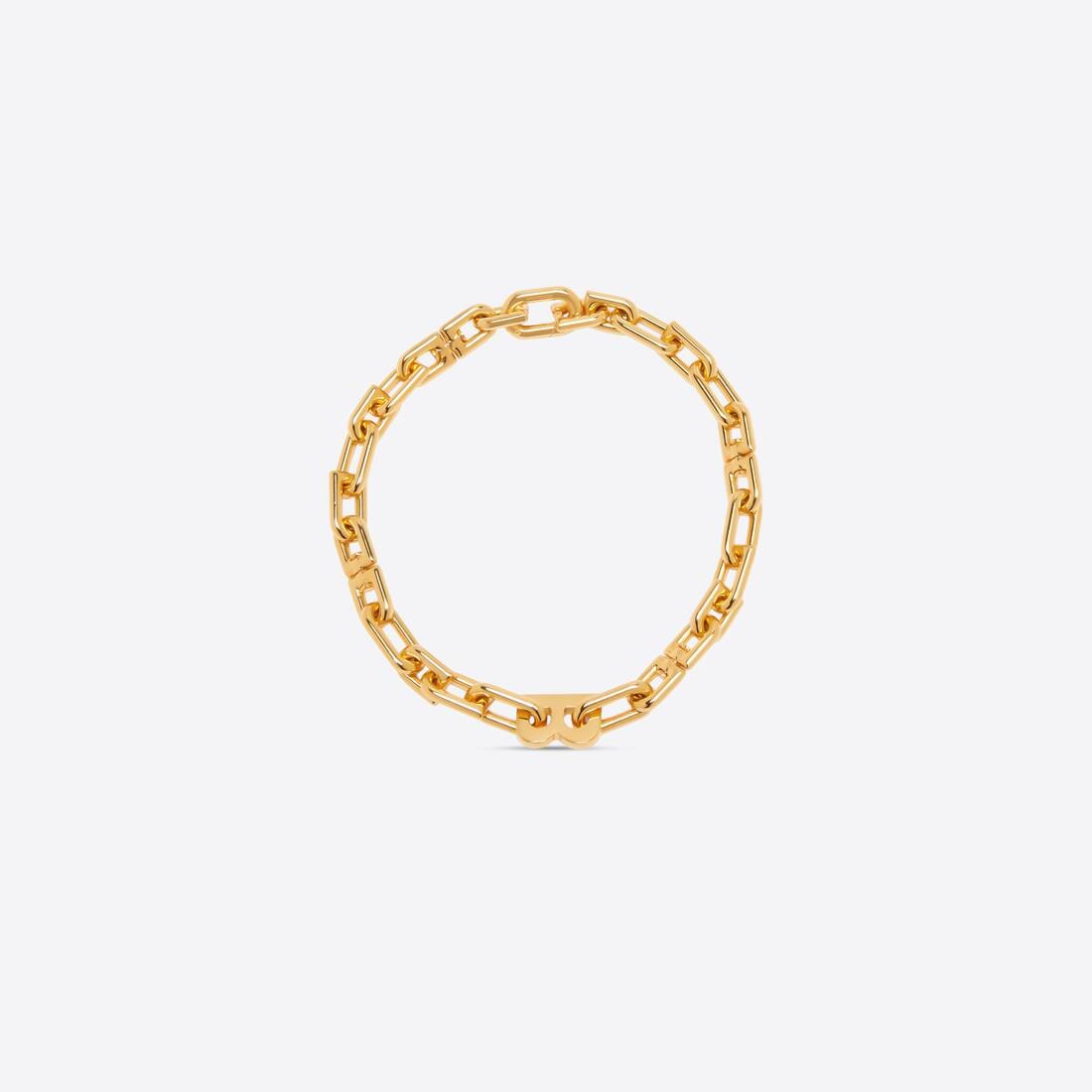 B Chain Thin Necklace in Gold - 3