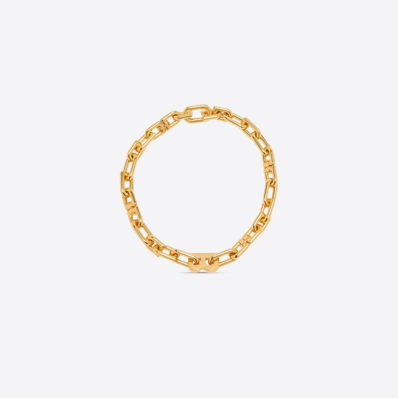 B Chain Thin Necklace in Gold 3