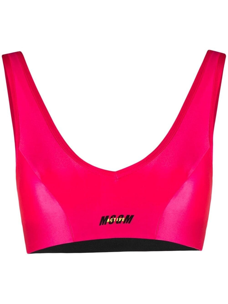 logo-print crop top 1