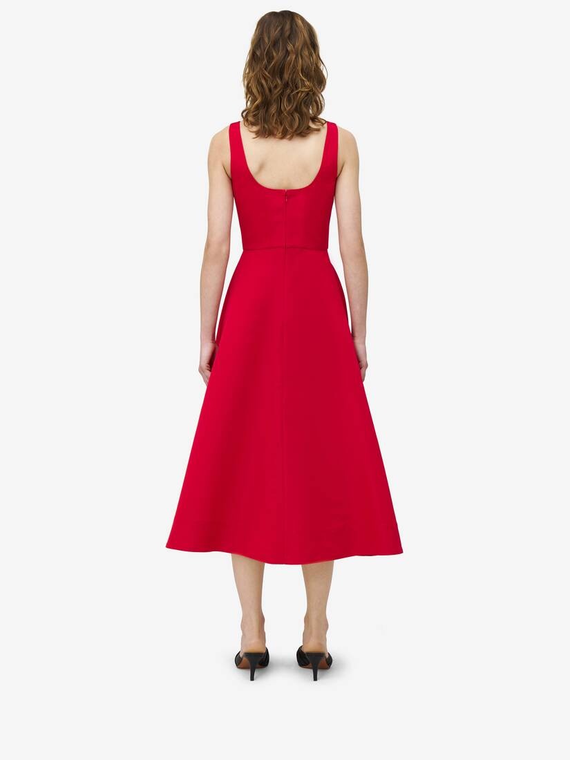 Asymmetric Drape Dress - 3