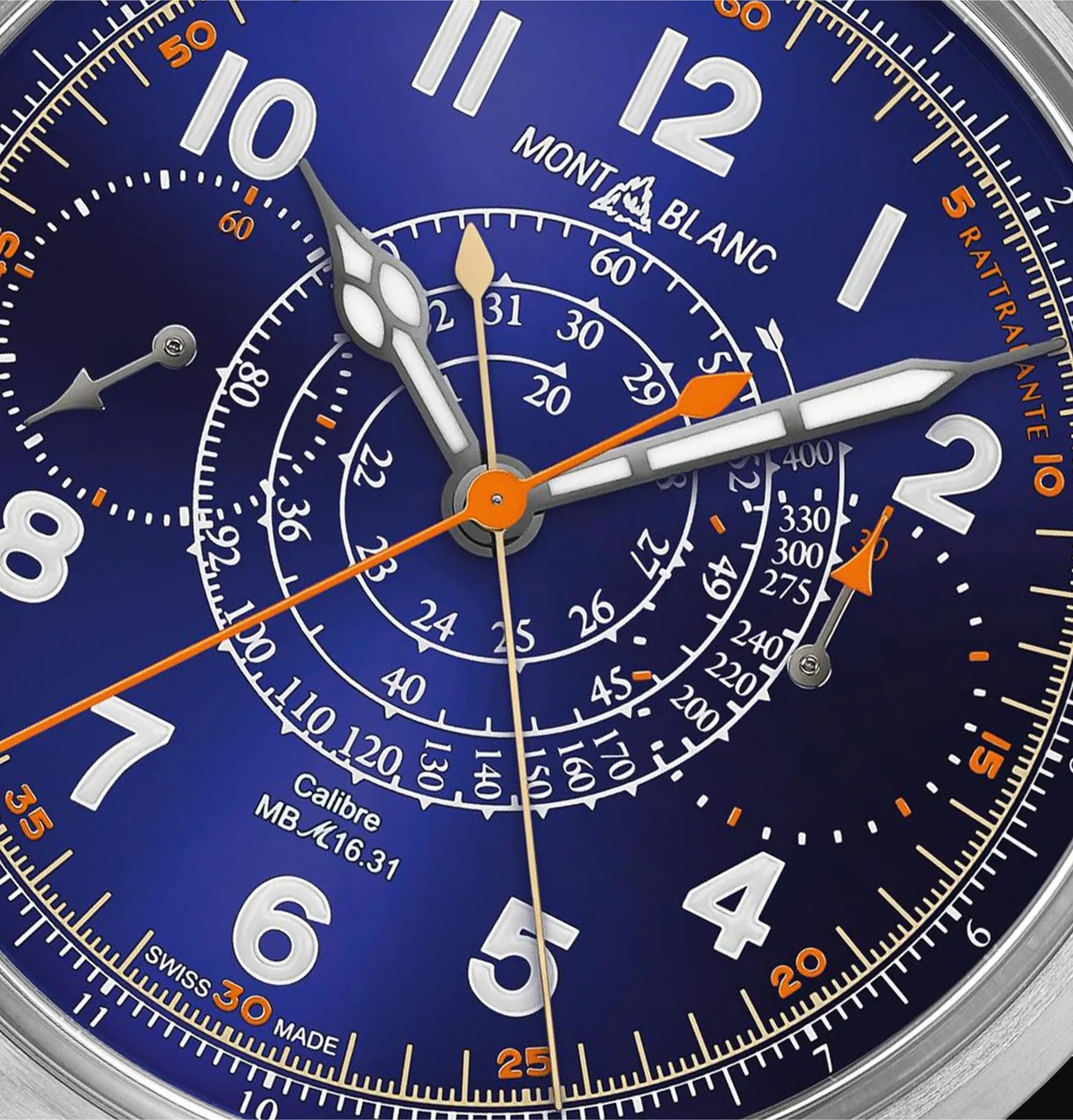 1858 Limited Edition Hand-Wound Split Second Chronograph 44mm Titanium and Alligator Watch, Ref. No. - 2