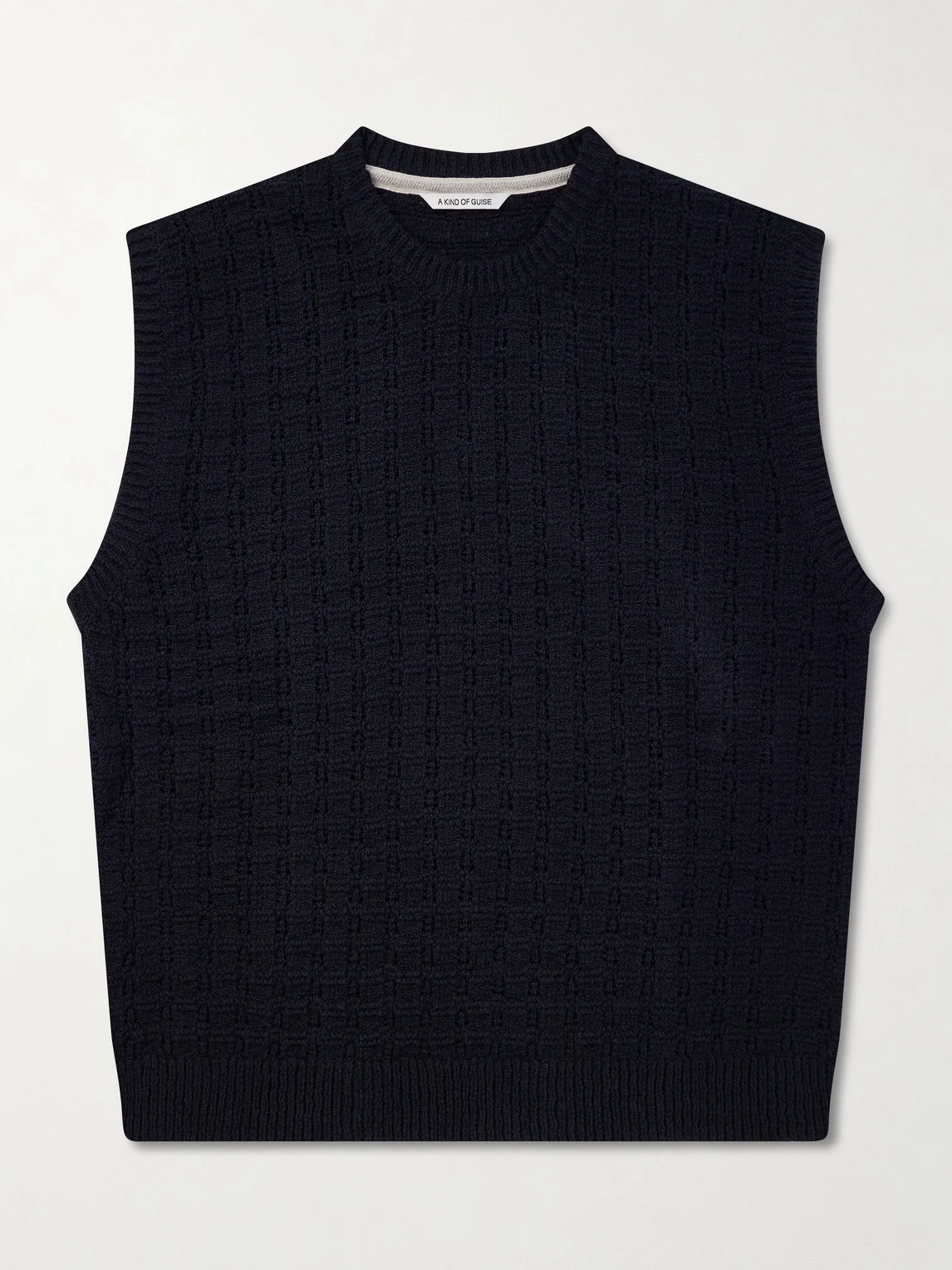 Tembe Cable-Knit Cotton Vest - 1