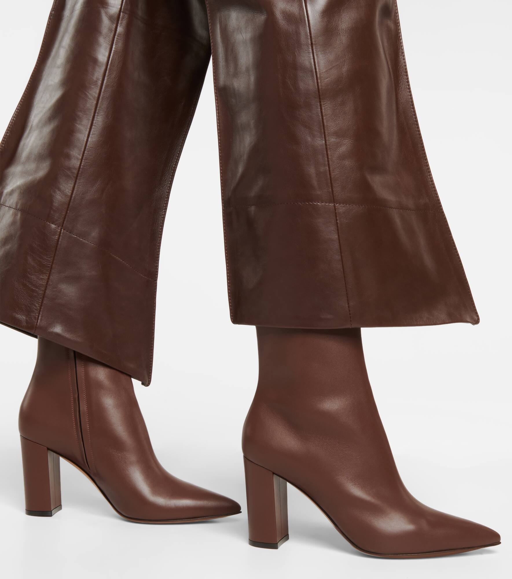 Piper 85 leather ankle boots - 4