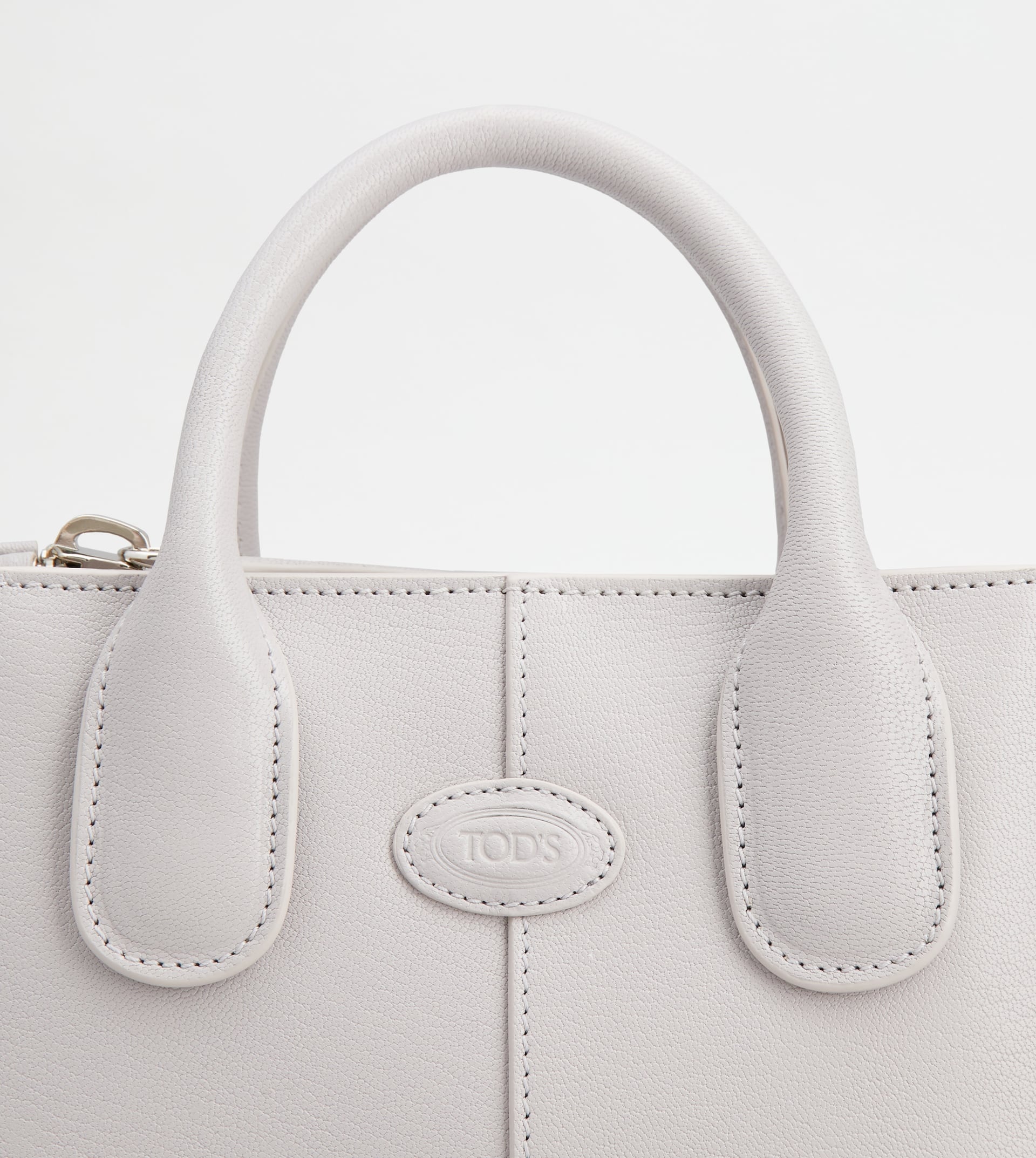 TOD'S DI BAG IN LEATHER MINI - GREY - 8