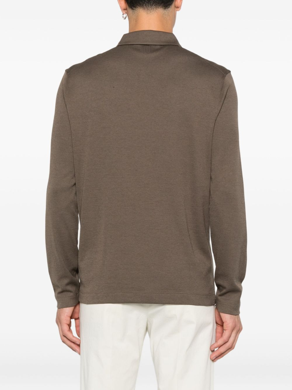 zip-neck long-sleeve sweater - 4