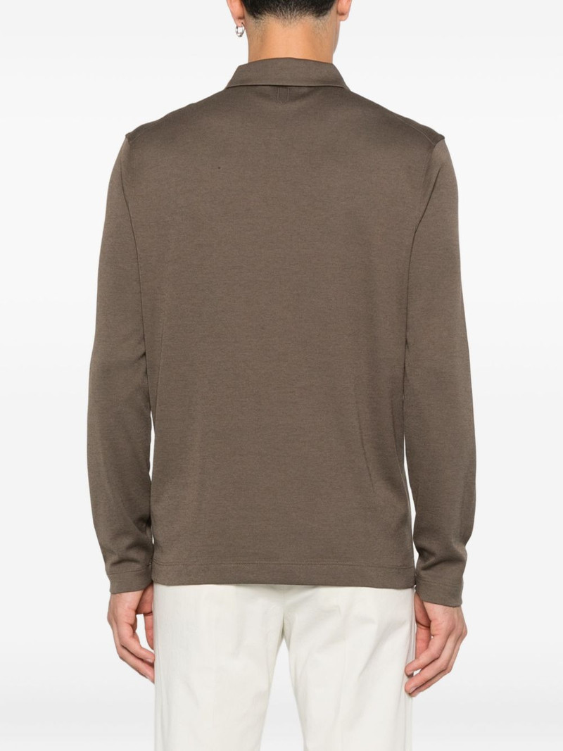 zip-neck long-sleeve sweater 4