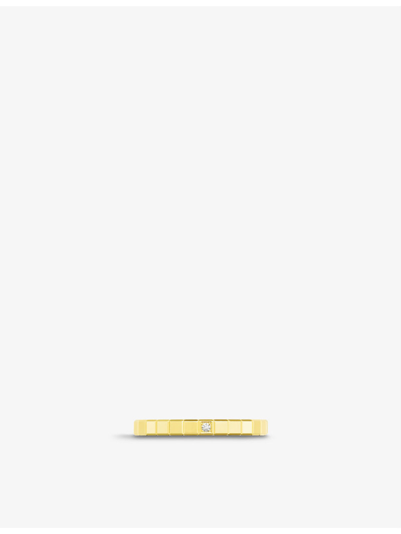 Chopard Ice Cube 18ct yellow-gold and diamond ring outlook