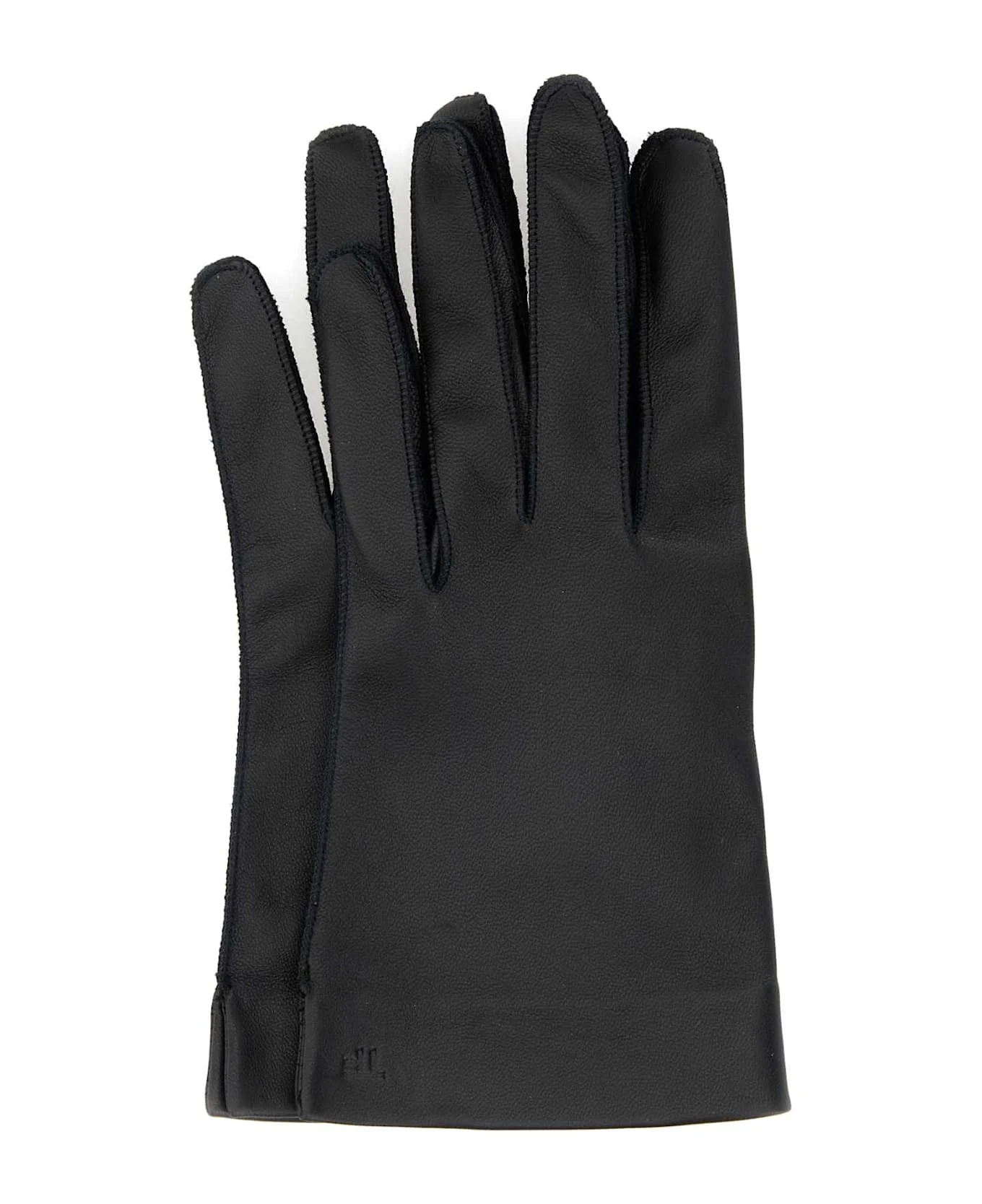 Black Leather Gloves - 1