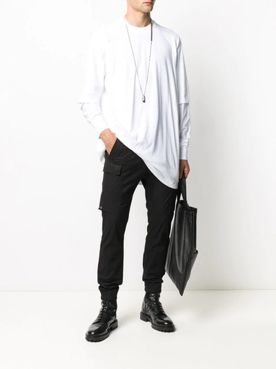 Rick Owens DRKSHDW long crew neck T-shirt outlook