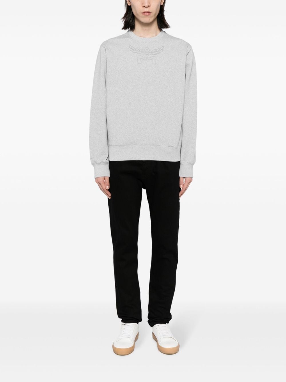 Laurel logo-embroidered sweatshirt - 3