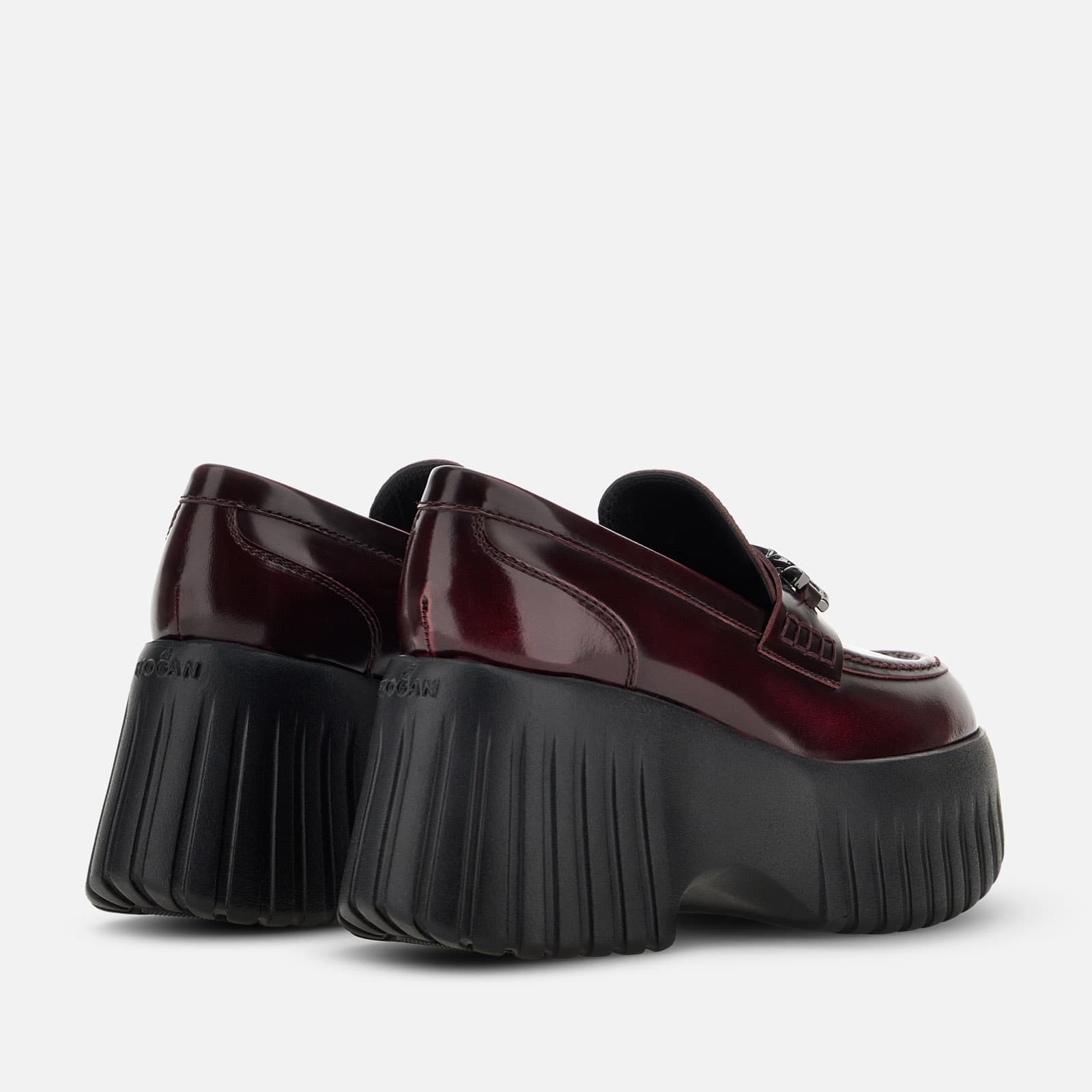 Loafers Hogan H-Stripes Burgundy - 3