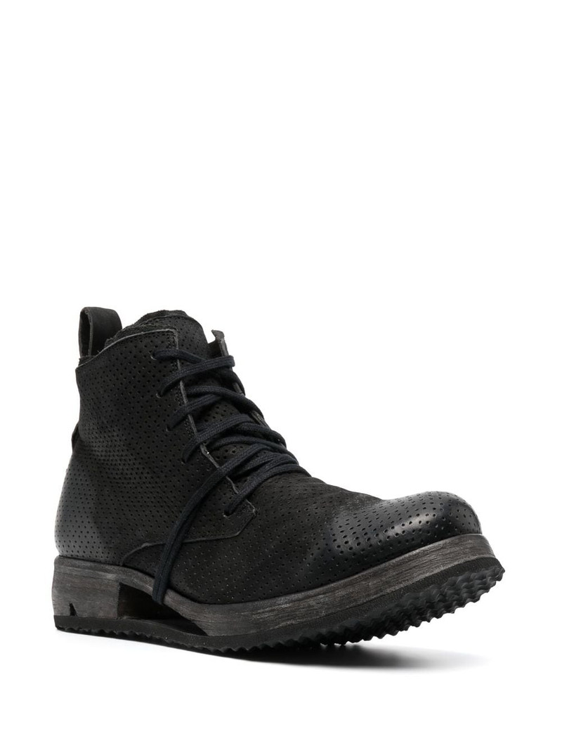 Boris Bidjan Saberi perforated leather boots outlook