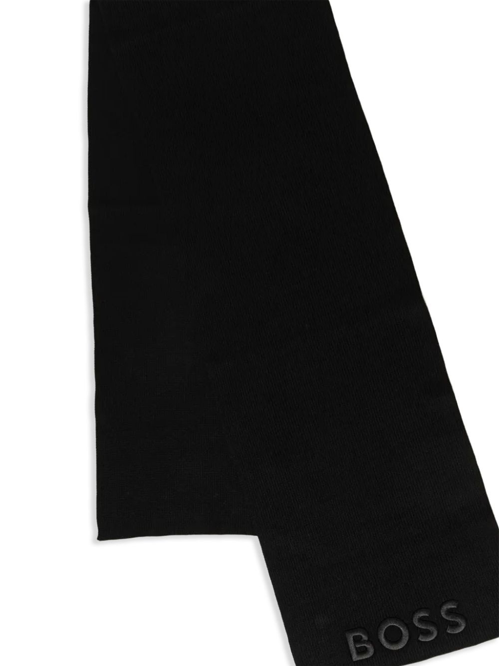 logo-embroidered scarf - 2