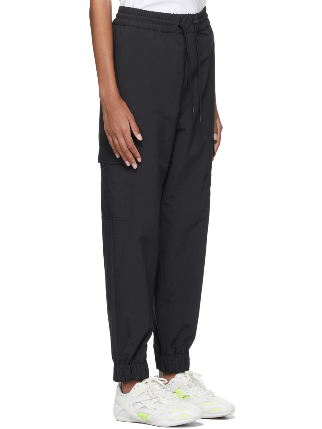 7 Moncler FRGMT Hiroshi Fujiwara Black Nylon Cargo Lounge Pants - 3