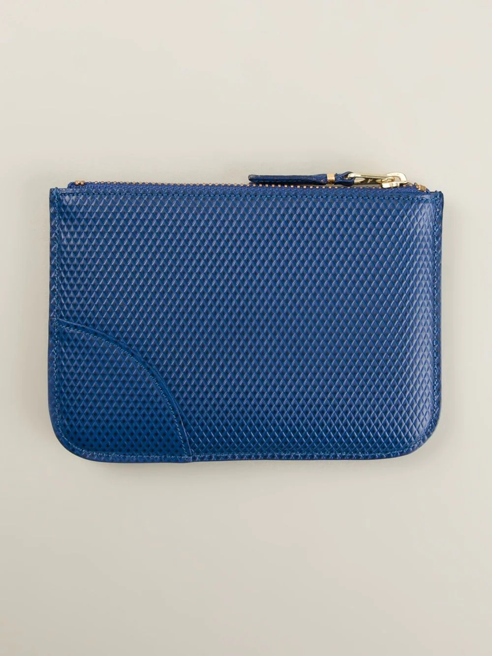 zipped textured coin wallet - 2