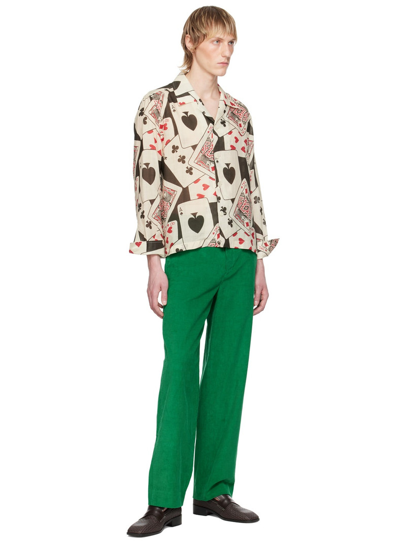 BODE Black & Beige Ace Of Spades Shirt outlook