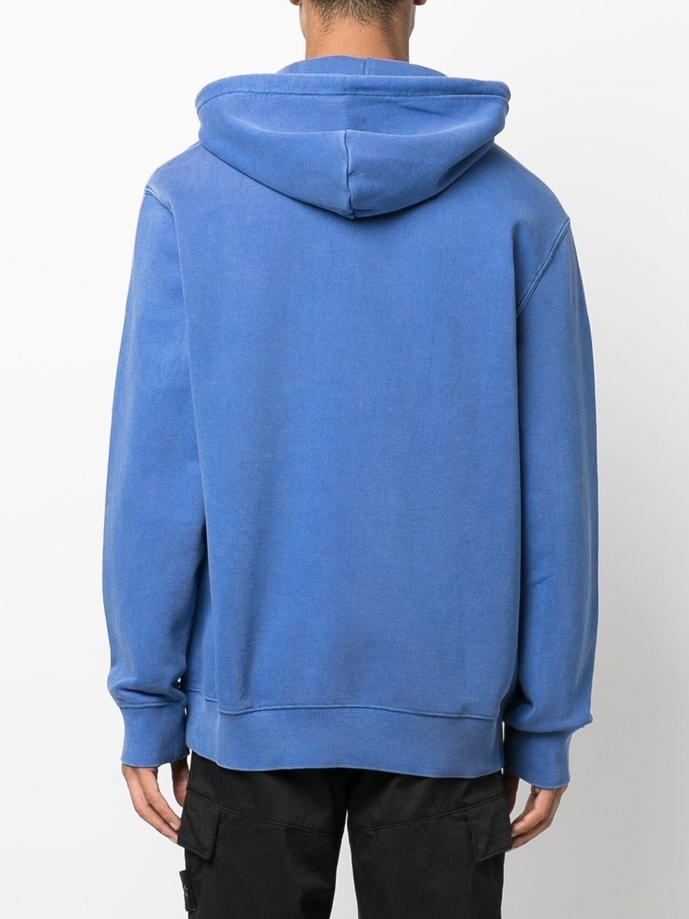 embroidered-logo detail hoodie - 4