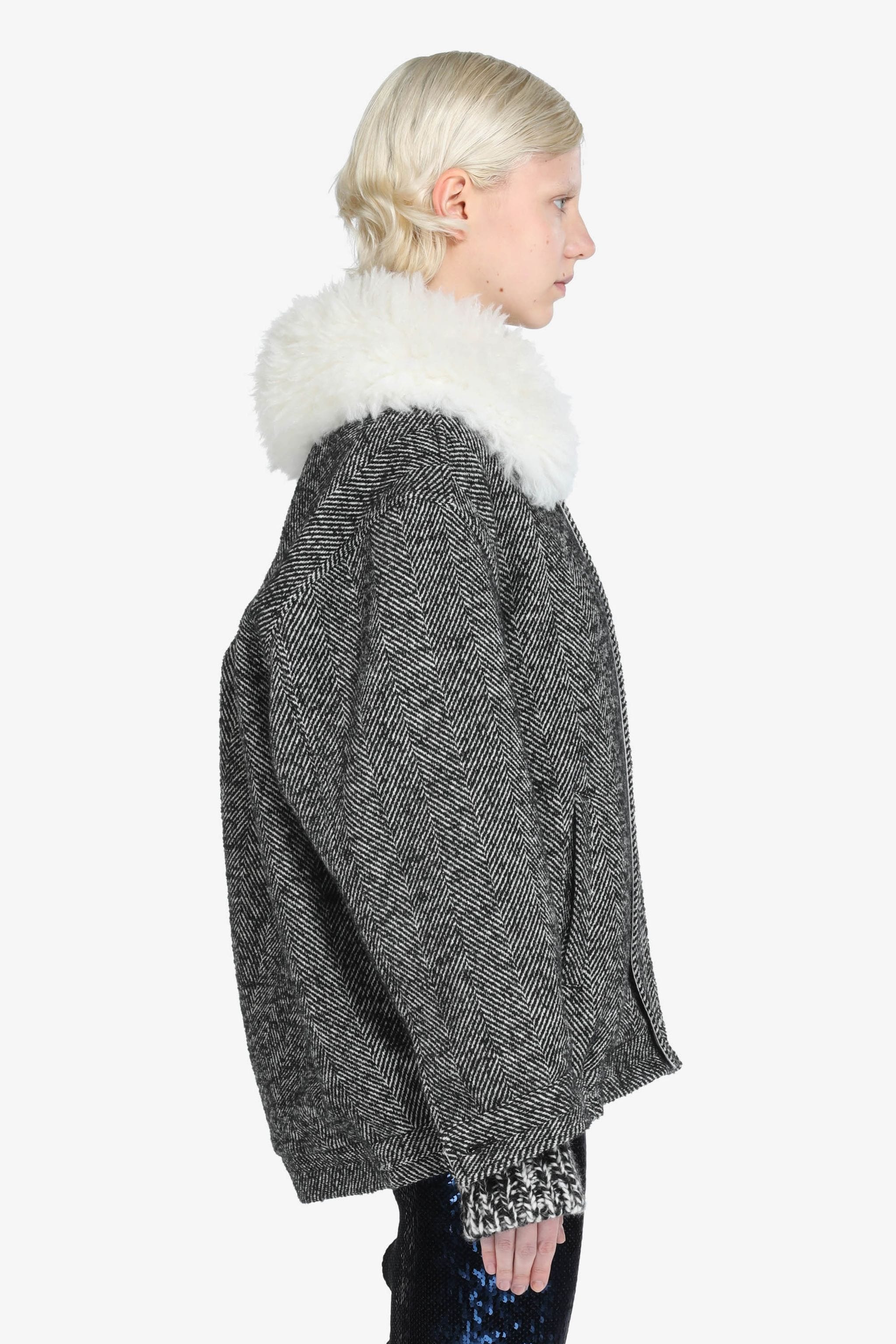 FAUX FUR-COLLAR JACKET - 3