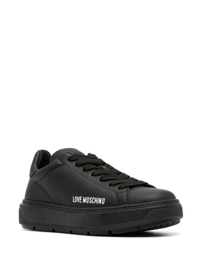 Moschino low-top lace-up sneakers outlook