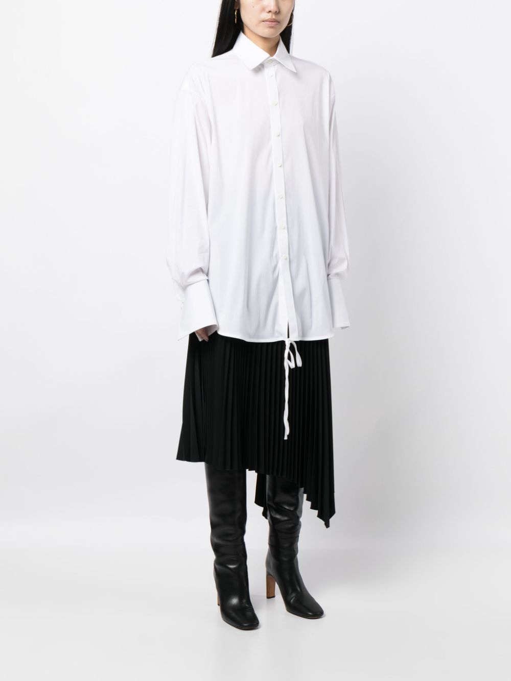 drop-shoulder long-sleeve shirt - 3