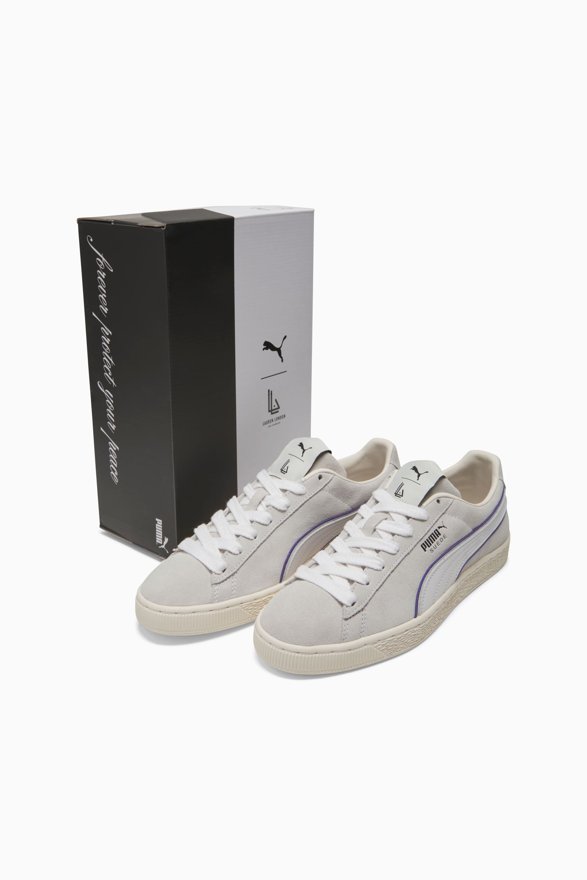 PUMA x LAUREN LONDON Suede Sneakers - 10