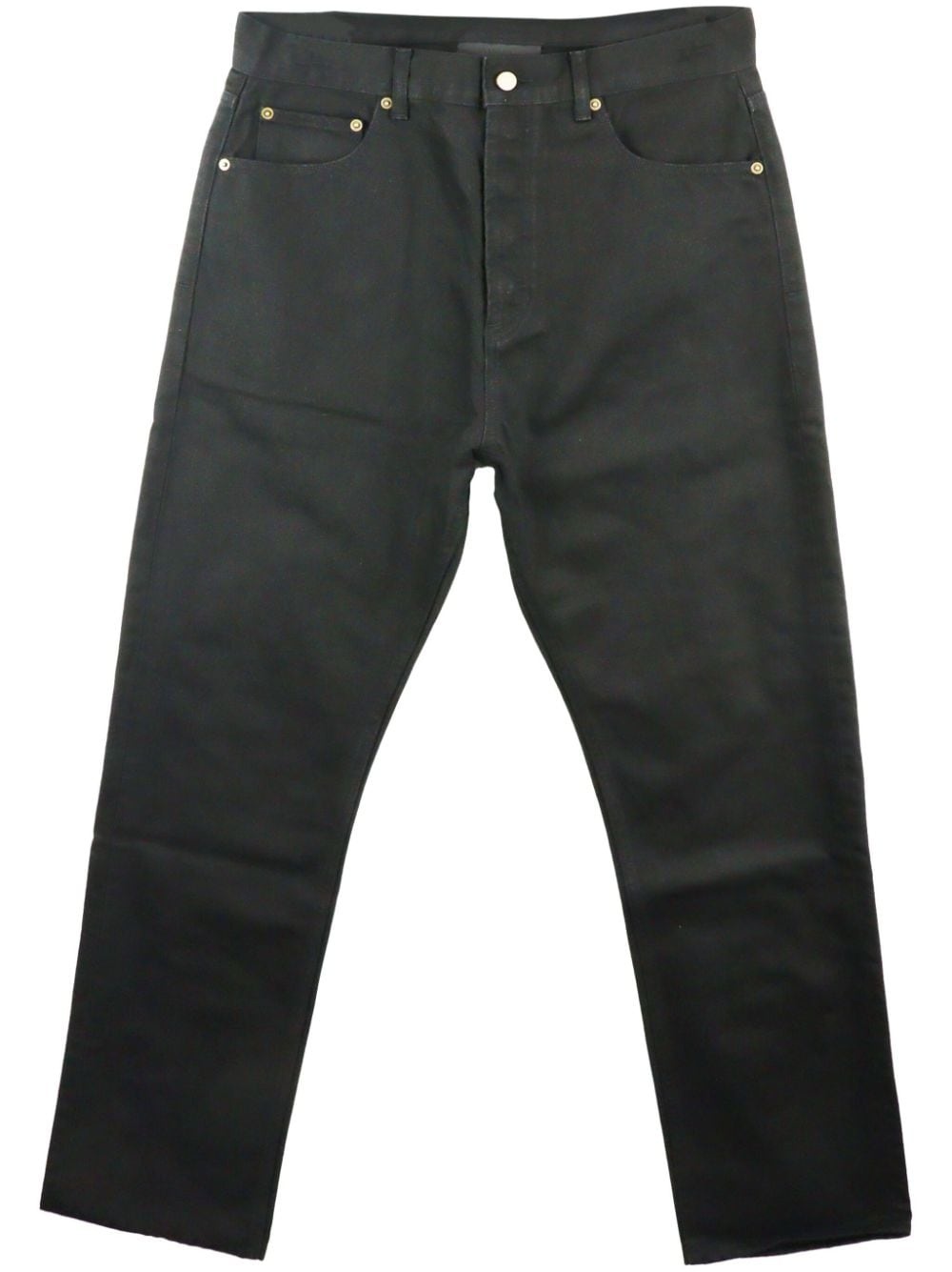 logo-appliquÃ© straight-leg jeans - 1