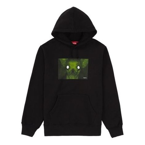 Supreme FW18 Chris Cunningham Chihuahua Hooded Sweatshirt Black SUP-FW18-842 - 1