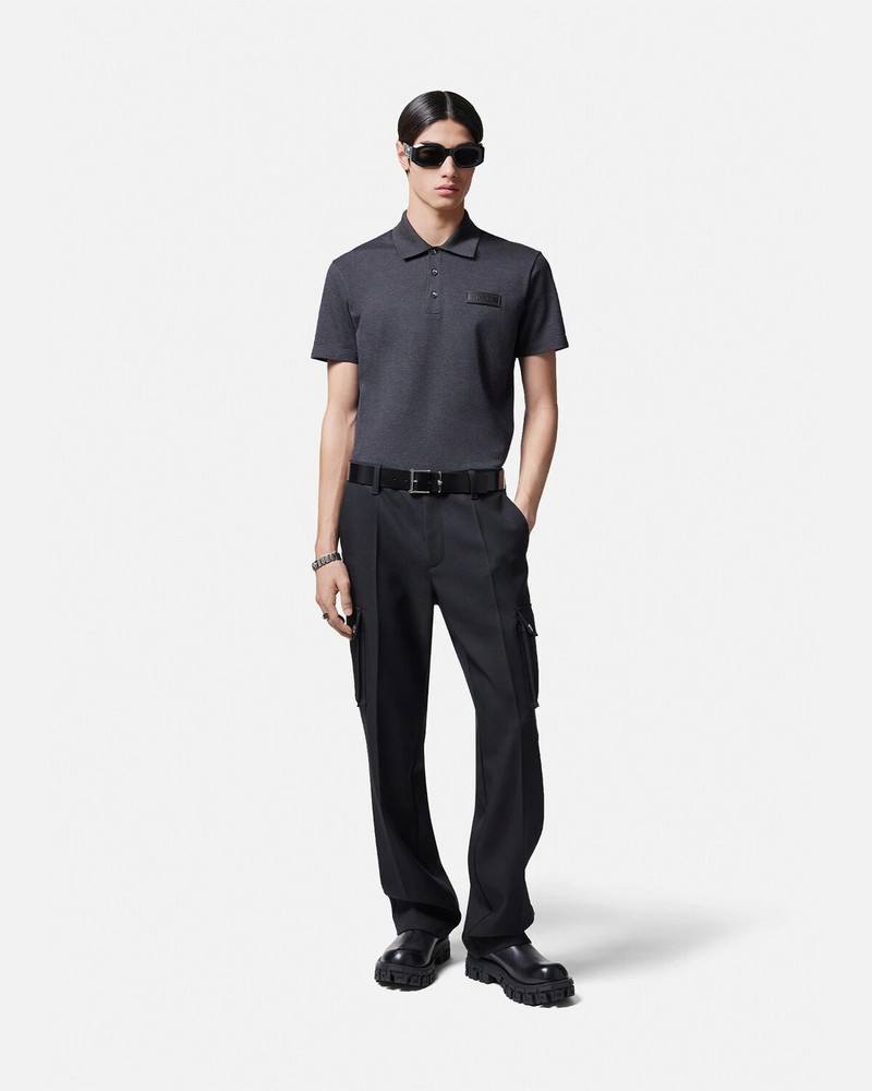 VERSACE Logo Short-Sleeved Polo Shirt outlook