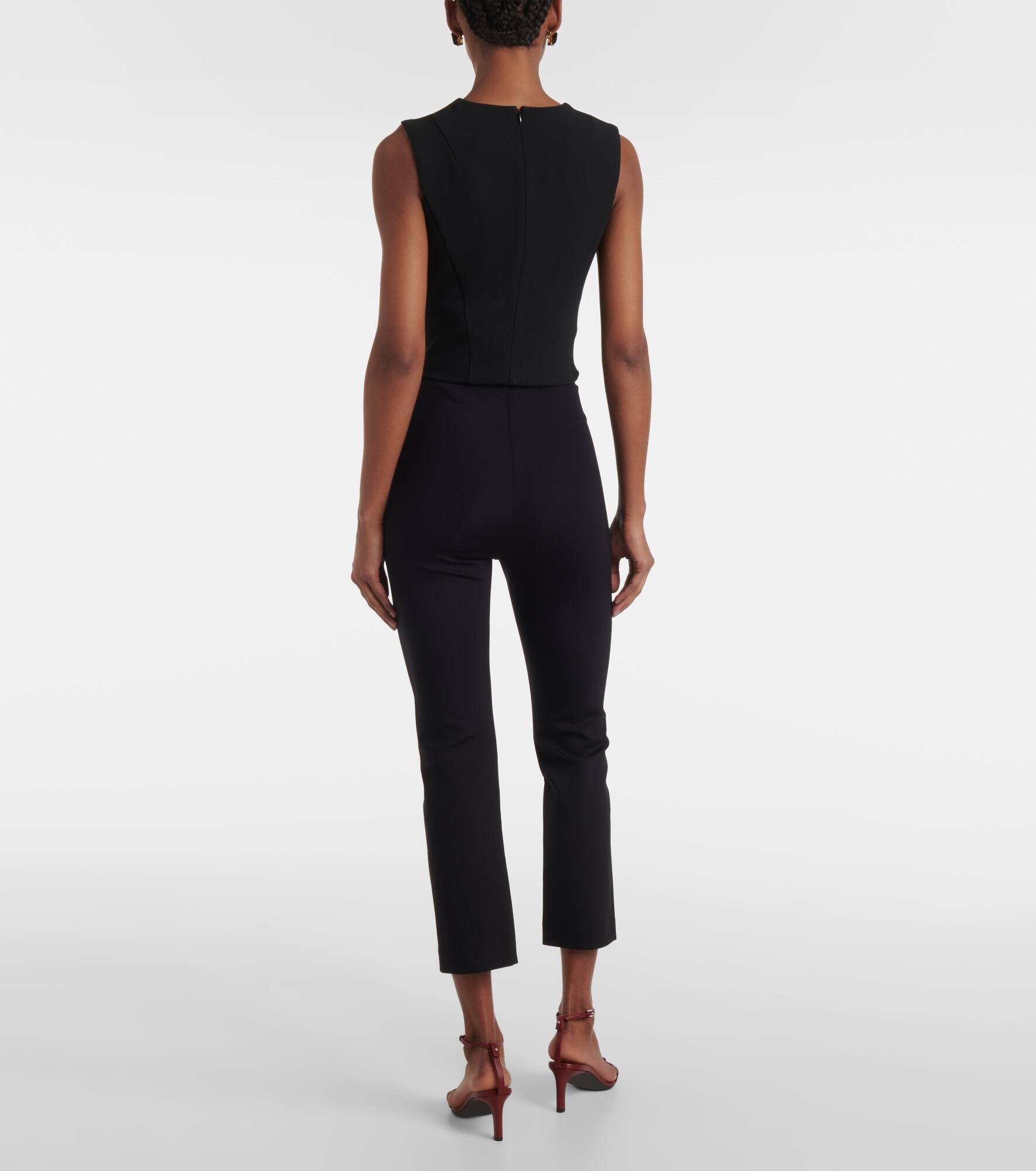 Shim cropped jersey slim pants - 3