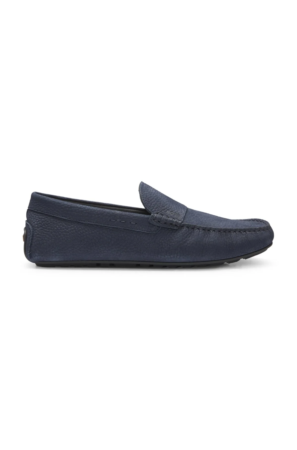 NUBUCK-LEATHER LOAFERS WITH DRIVER SOLE - 1