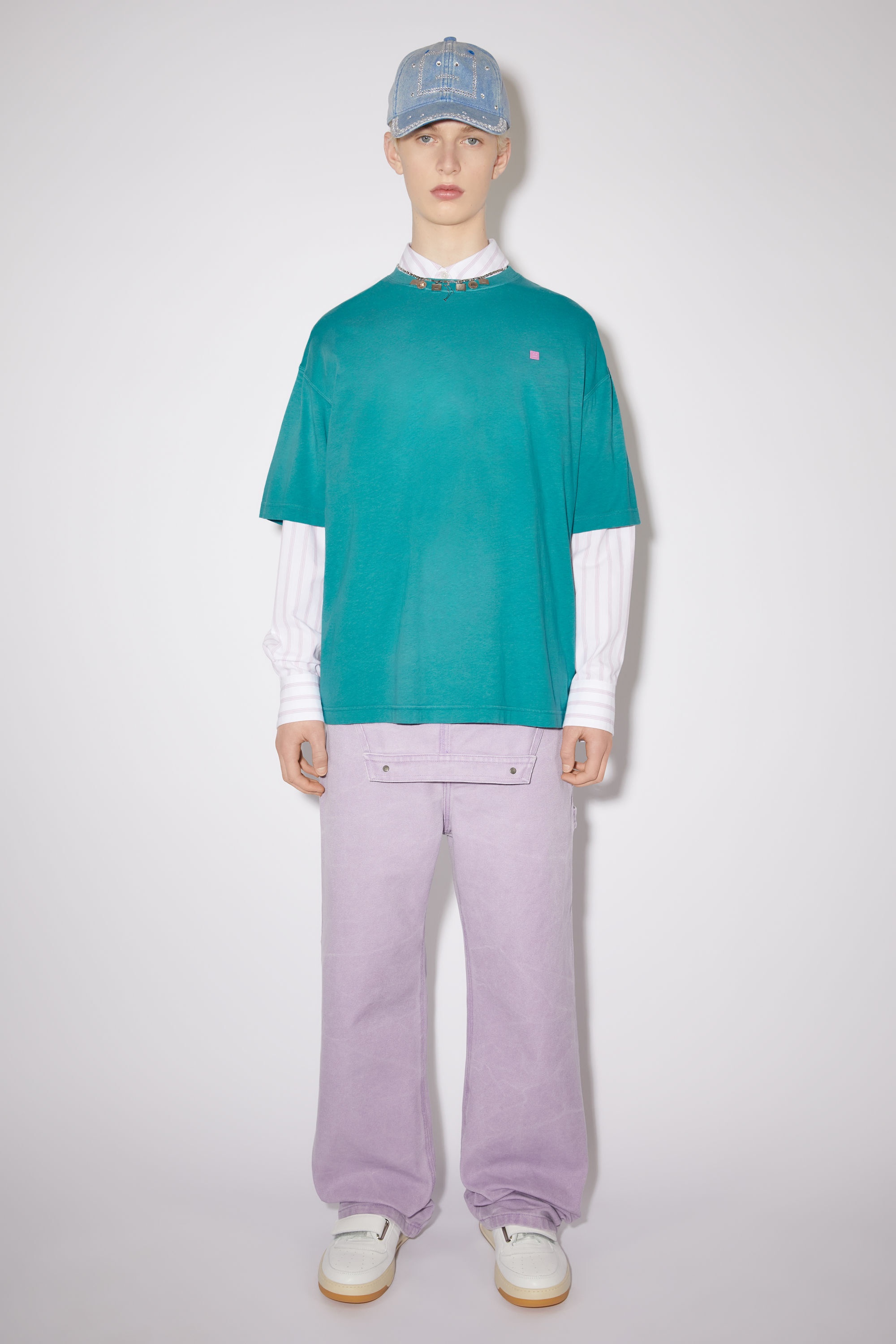 Crew neck t-shirt- Regular fit - Sea green - 2