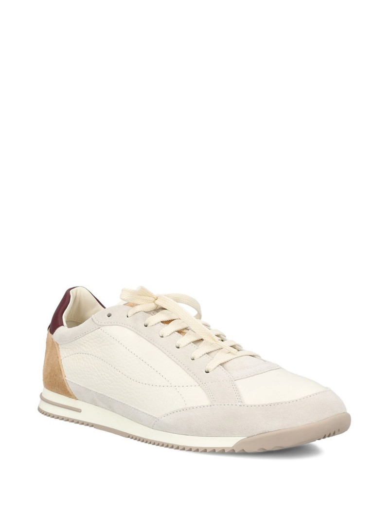 Brunello Cucinelli panelled lace-up sneakers outlook