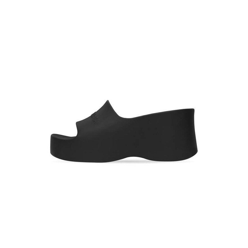 BALENCIAGA Women's Chunky Wedge Sandal in Black outlook