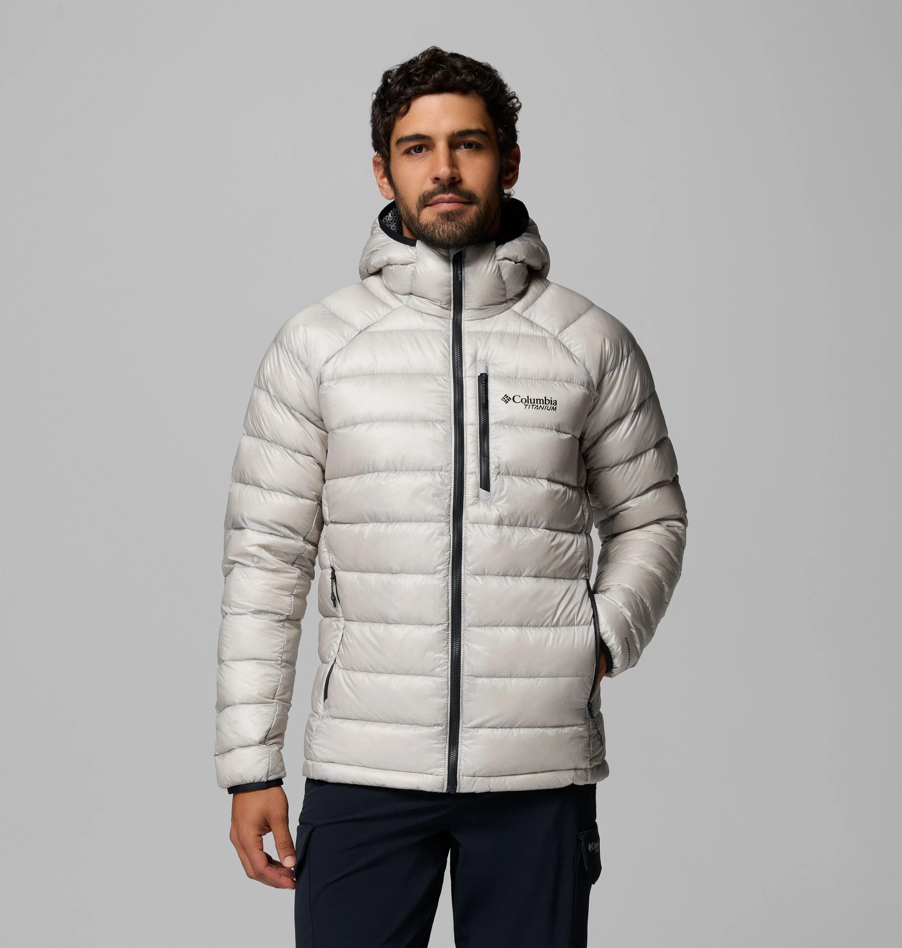 Men's Arctic Crest Down Hooded Jacket - 1